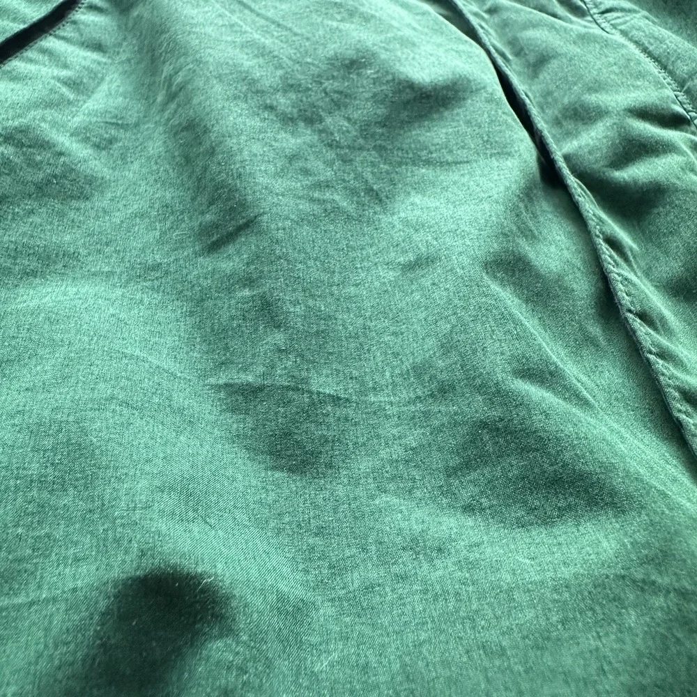 VTG Chaps Ralph Lauren Men's Green Fleece Lined Windbreaker Jacket M 90s Y2K‎